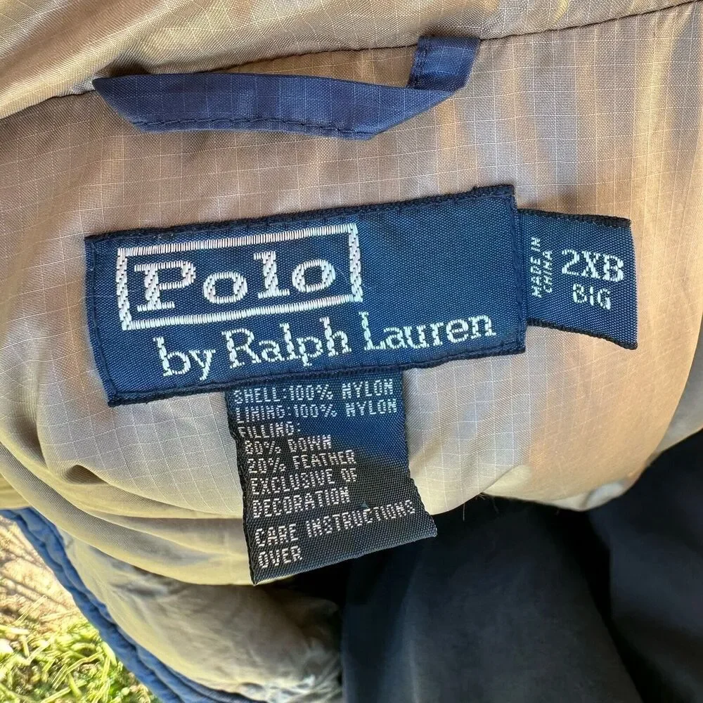 Ralph Lauren Navy Blue Puffer Vest